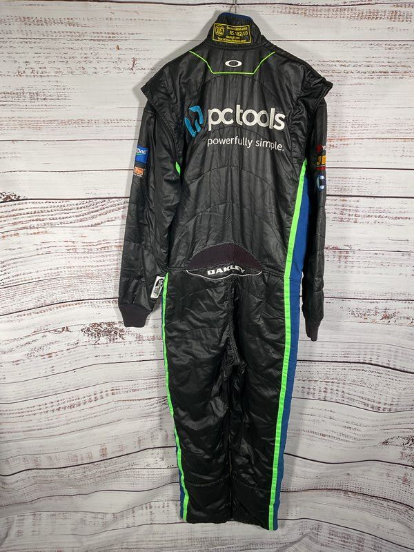 Vintage Oakley Racing Black & Blue Insulated Jumpsuit D. Calvert Jones