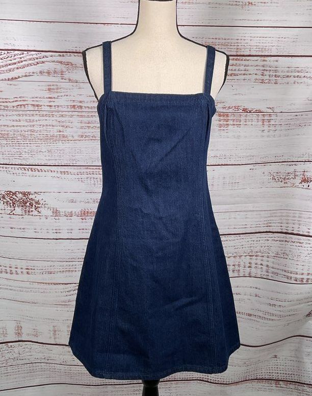 Madewell Denim Strapless Mini Dress Maytown Wash 10