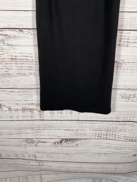 Vintage Oleg Cassini Black Lambs Wool Blend Skirt - Size M