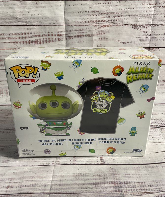 NEW SEALED Funko Pop Tee Bundle Disney Pixar Alien Remix Size XL