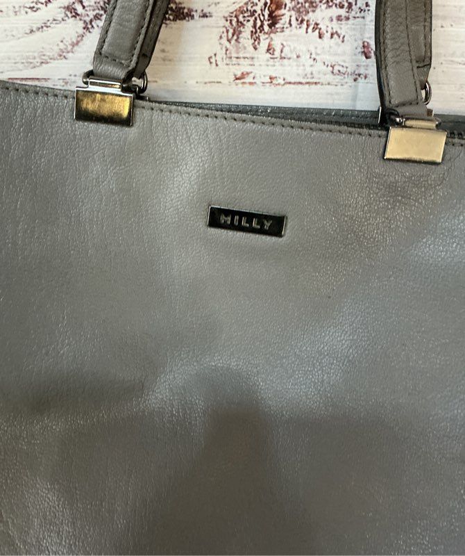 Women's Milly Gray Leather Handbag GREAT CONDITION!!