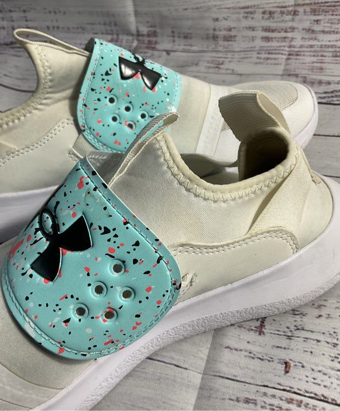 Under Armour Womens Runplay Paint 3025374-100 White Running Shoes 8.5