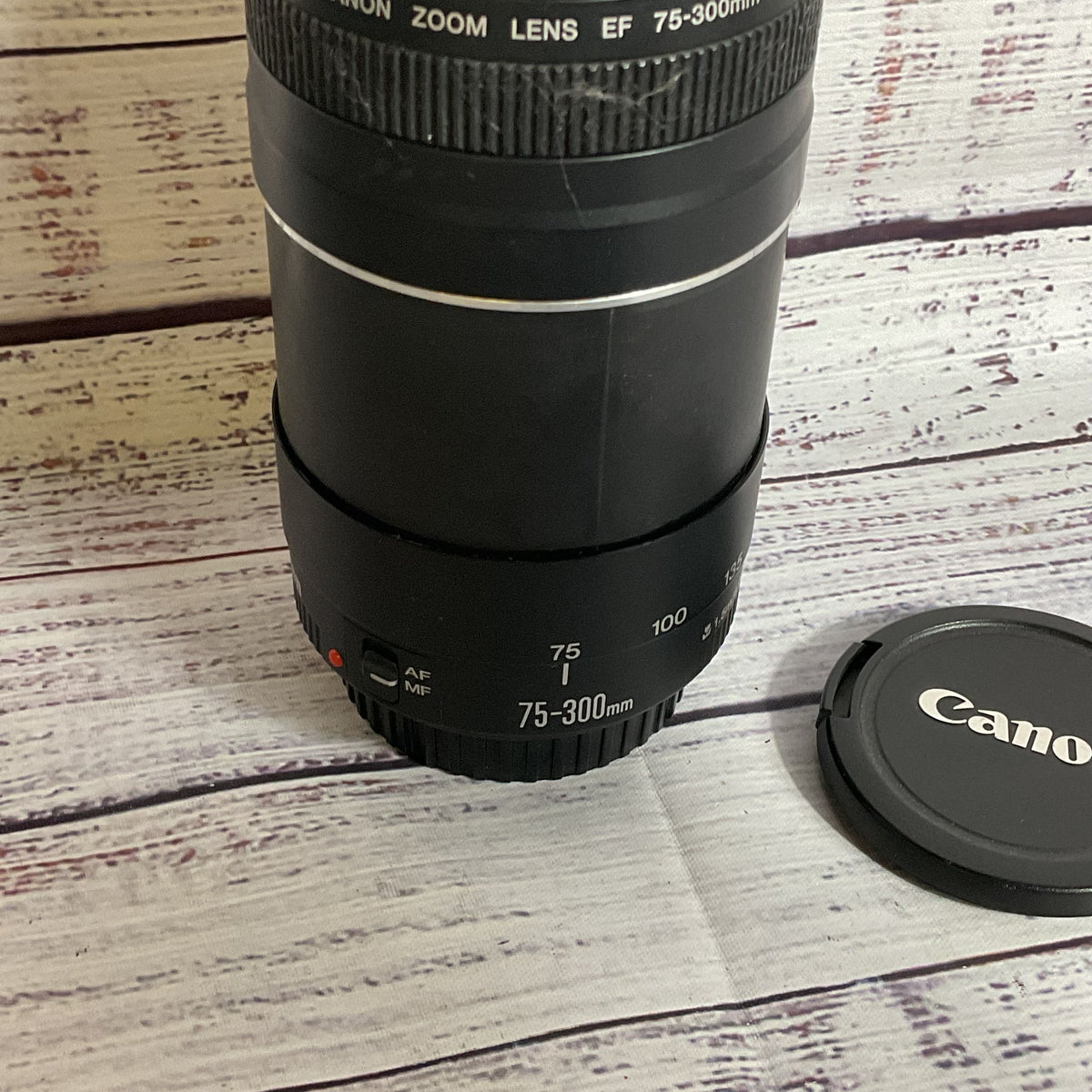 CANON EF 75-300mm f/4-5.6 III Zoom Lens with Kenko Digital Filter UV 58mm