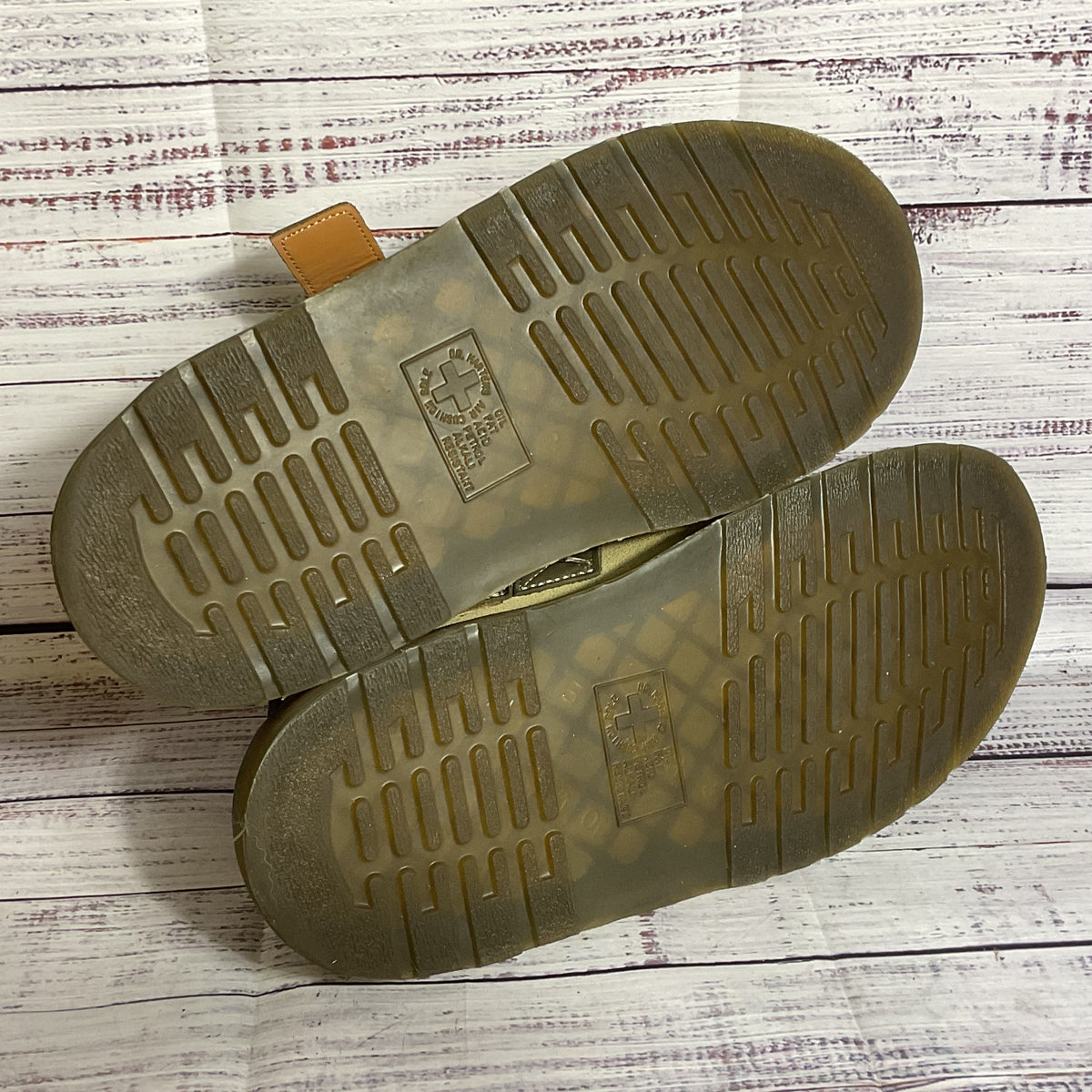 DR. MARTEN'S Jorge II Unisex Beige Khaki Slip-On Shoes- SZ 11M/12W