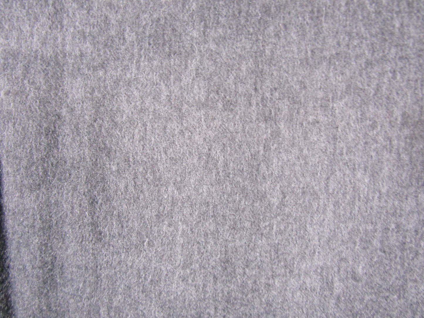La Fiorentina Women's Gray Wool Rabbit Fur Tassel Scarf