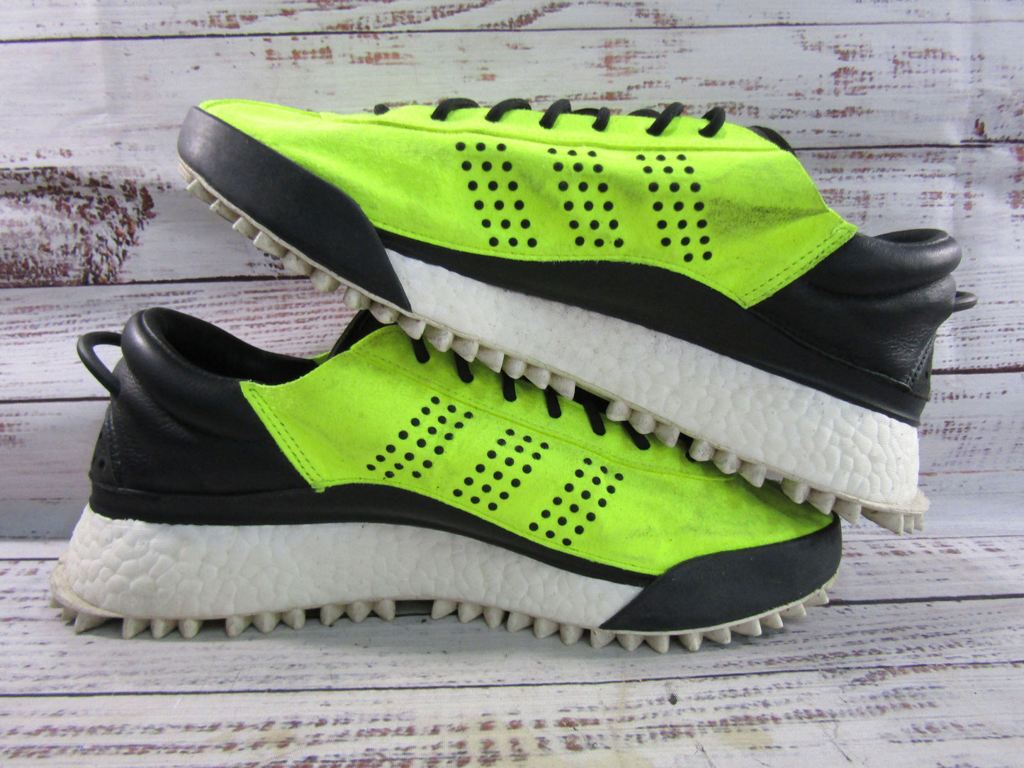 Adidas x Alexander Wang Hike Low Men's Solar Yellow Sneakers Size 10 AC6841