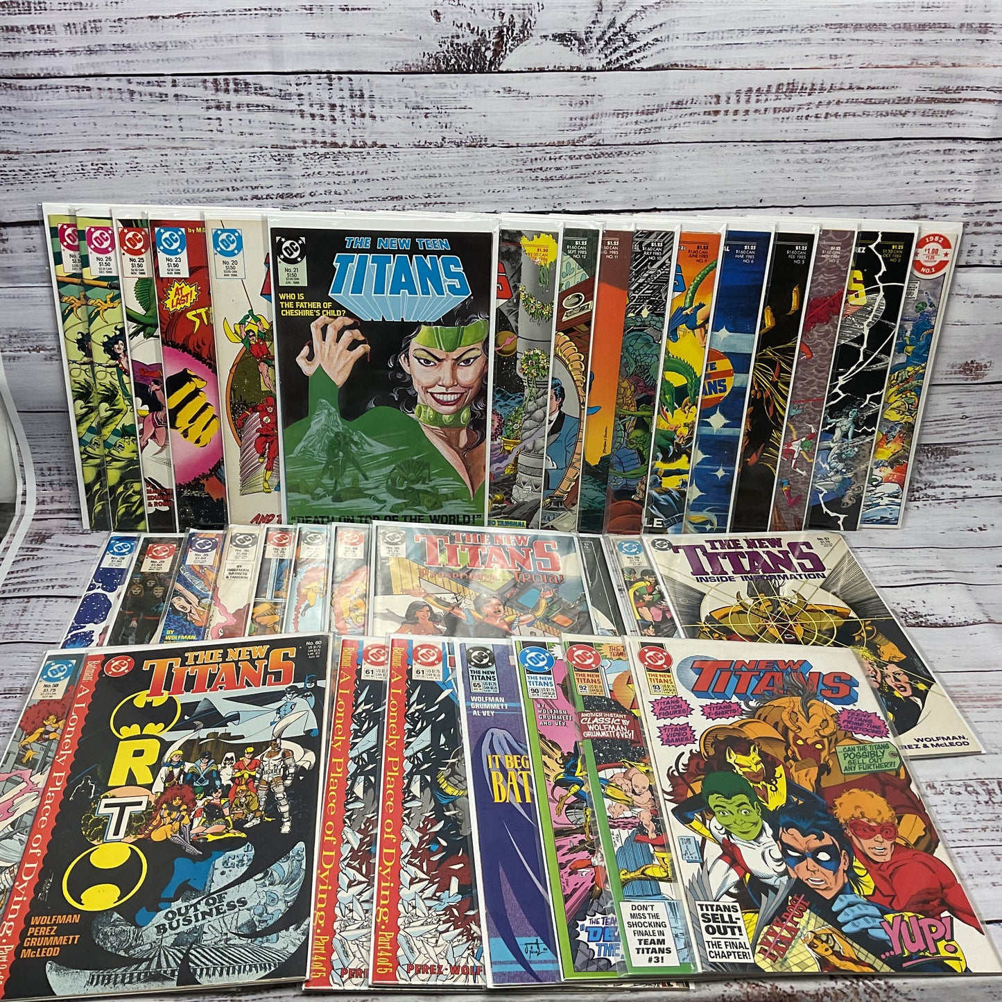 The New Teen Titans Vol 2 Dc Comics Lot Of 35 Comic Books Between 2 93