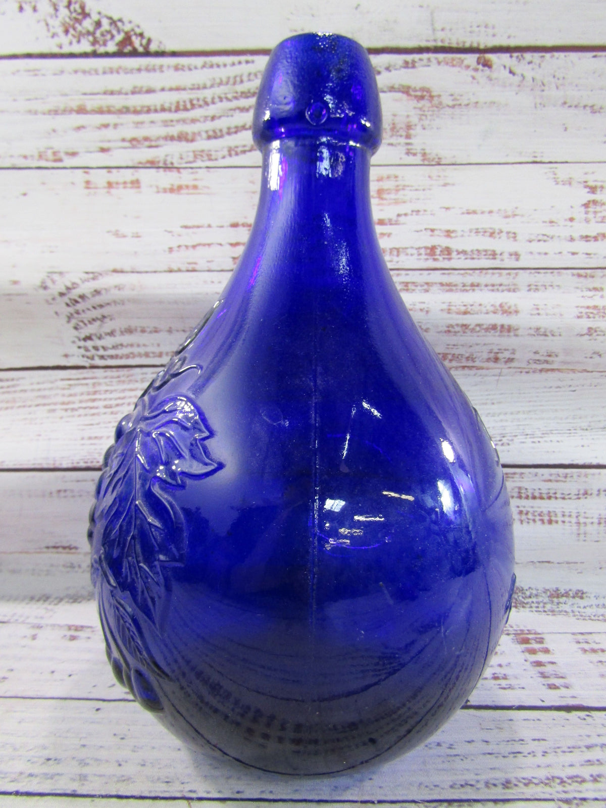 Vintage Jus de Fruit Casadis Milano Cobalt Blue Collectible Bottle