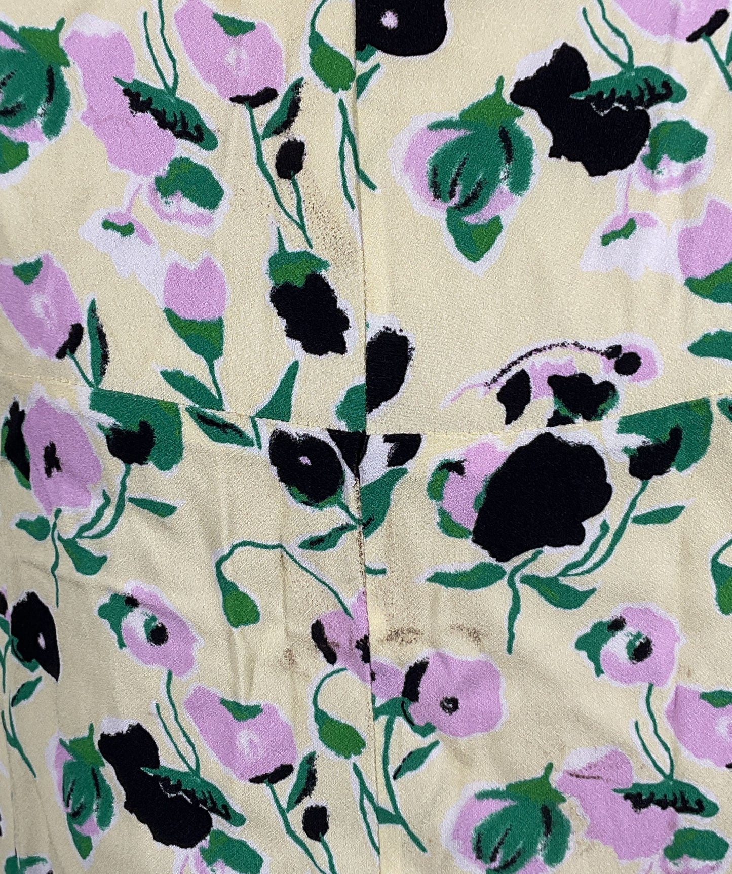 Plan C Floral Print Long Sleeve Dress Multicolor 38
