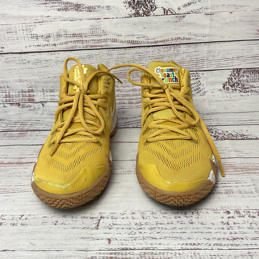 Nike Kyrie 4 Men's Cinnamon Toast Crunch Yellow Sneaker Athletic Shoe 6Y Youth