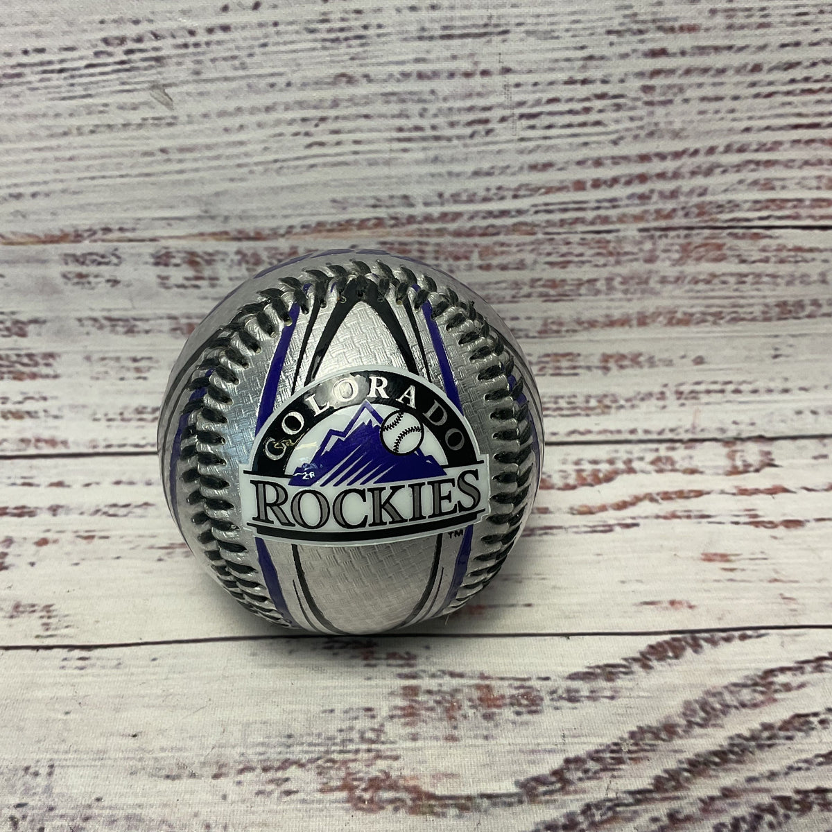 Rawling Colorado Rockies Silver Purple Baseball 2009