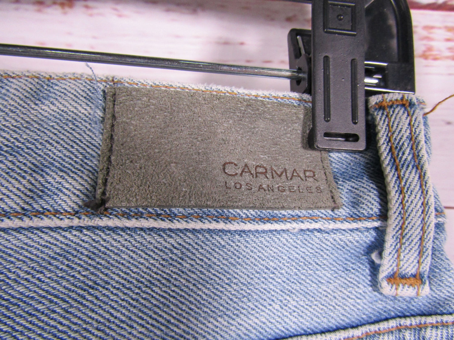 Carmar Hermia Women's Galexia Blue Straight Cut Out Denim Jeans Size 25