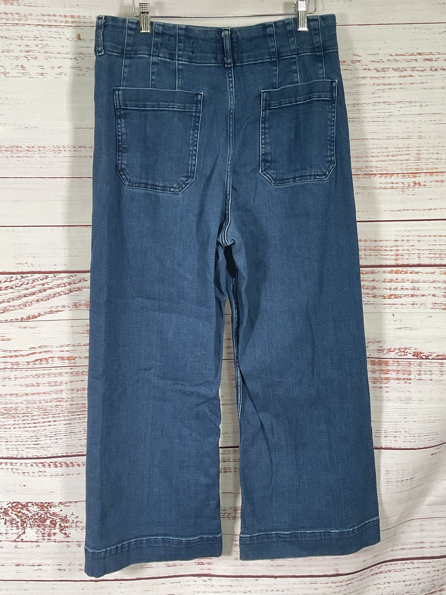 Maeve by Anthropologie Collette Blue Wide Leg Jeans - Size 31