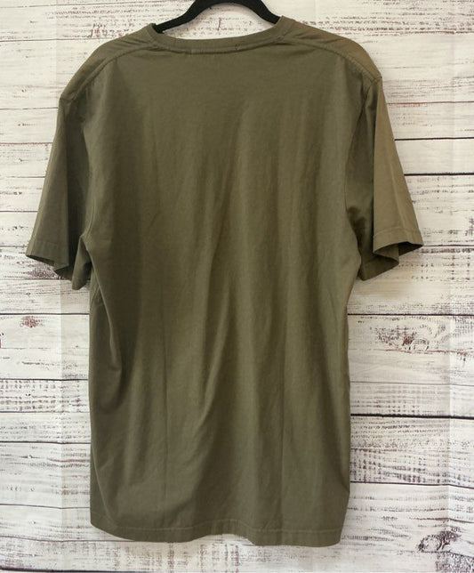 NWT Men's Stampd Olive Green Stack Logo Perfect T Size L