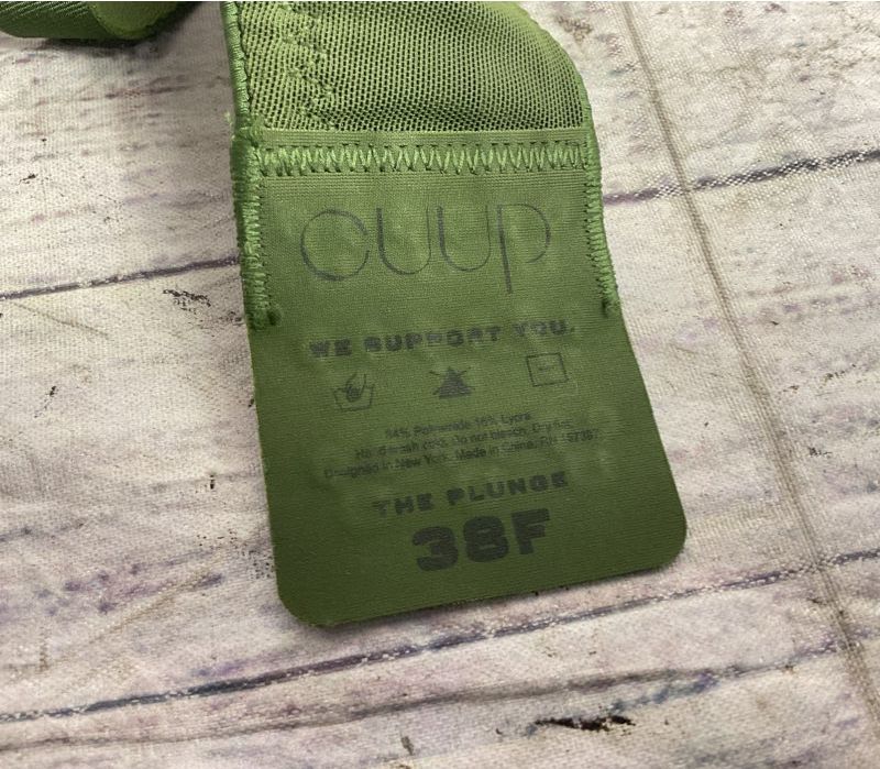 Cuup The Plunge Bra Olive Green 38F