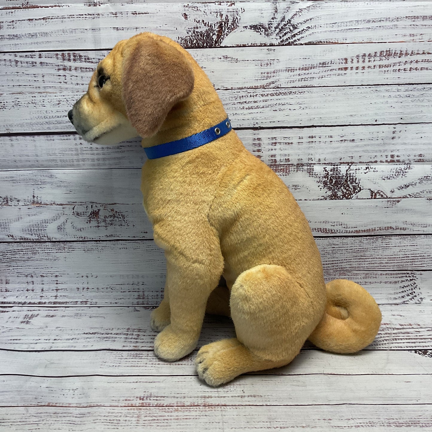 Petsies Custom Dog Stuffed Animal 15" Blue Dog Collar