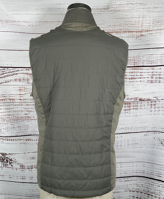 Johnnie O Puffer Duffy Fox Zip Vest Gray M