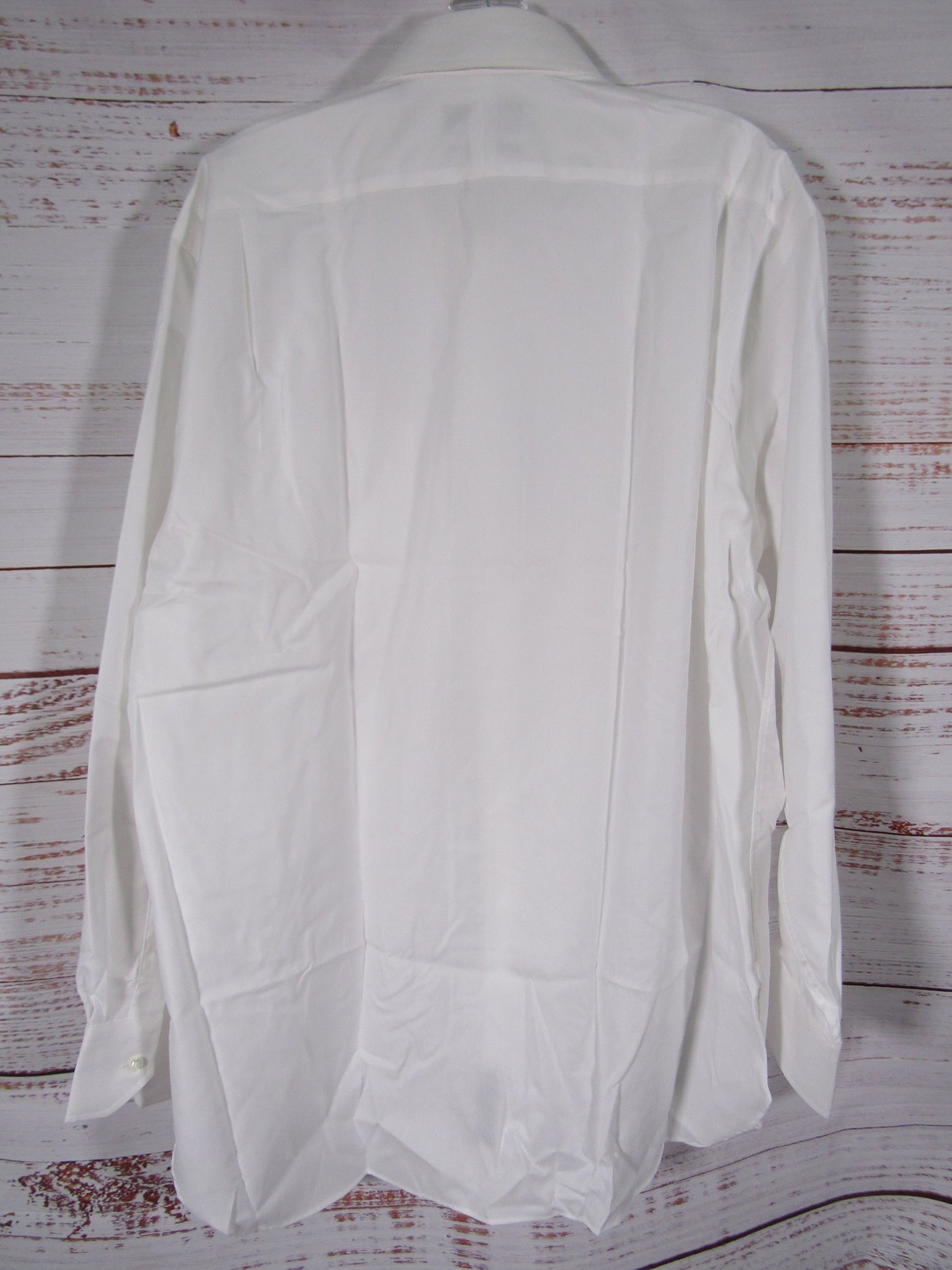 Nordstrom Men's White Long Sleeve Button Down Cotton Shirt Size 17/ 36