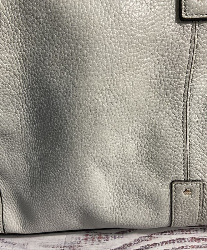 Kate Spade New York Berkshire Road Teegan Zip Leather Tote Bag Gray