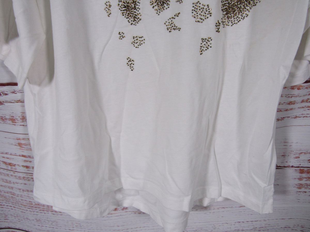 AllSaints Amelie Flow Embellished T-Shirt Size S
