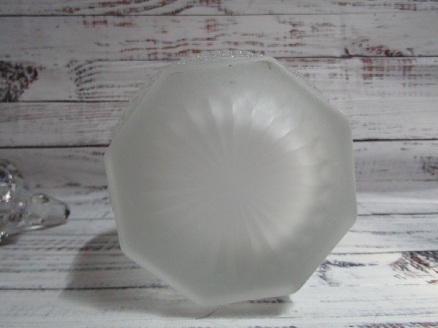 Vista Alegre Bicos White Frosted Glass Decanter