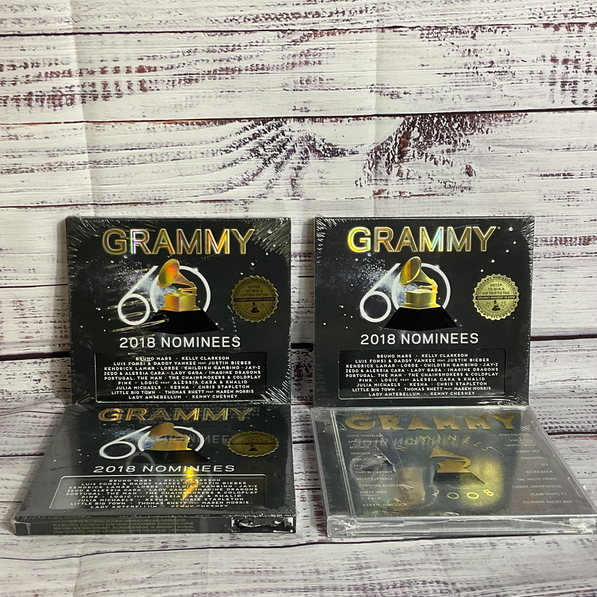 NEW SEALED 2008 & 2018 Grammy Nominees CD's