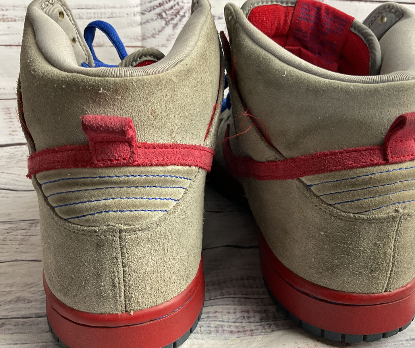 Nike Dunk High Pro Sb Sneakers Medium Grey Varsity Red 10.5