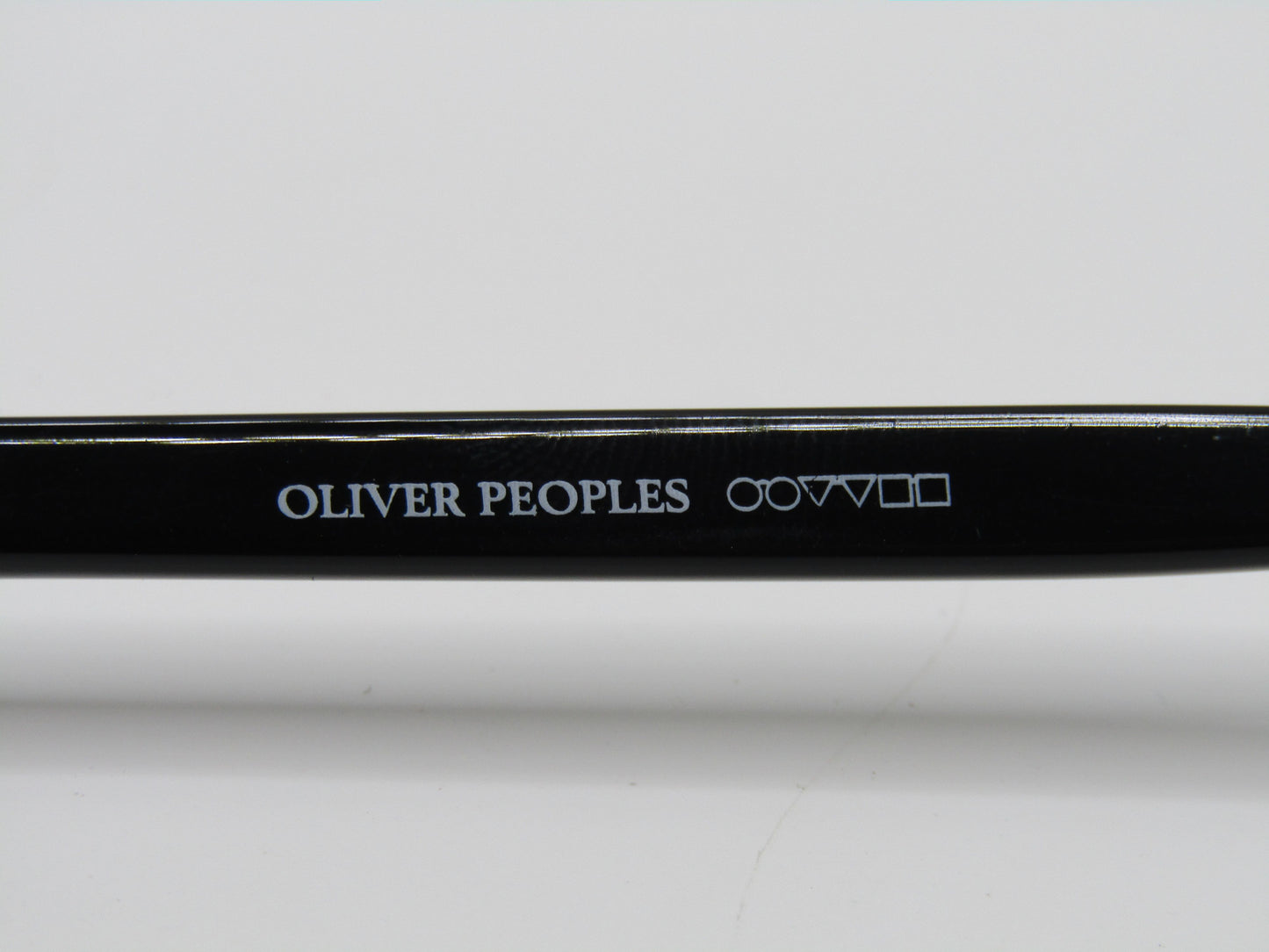Oliver Peoples James Black Rectangular Eyeglasses Frame Hand Crafted in Italy