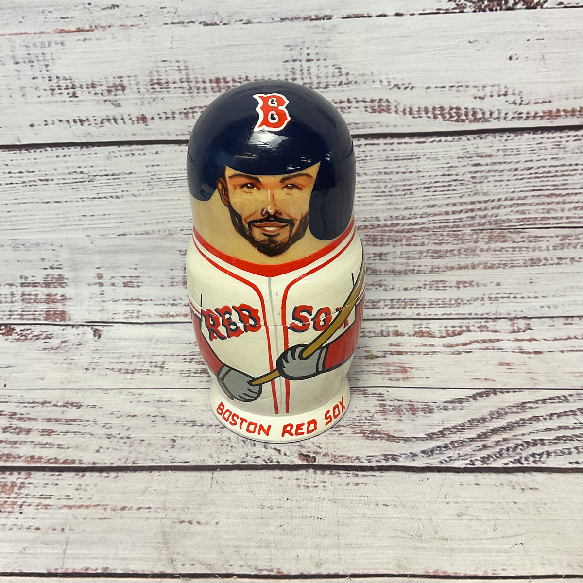 Boston Red Sox Pedroia David Ortiz Bogaerts Ramirez Napoli Nesting Dolls 5 Layer