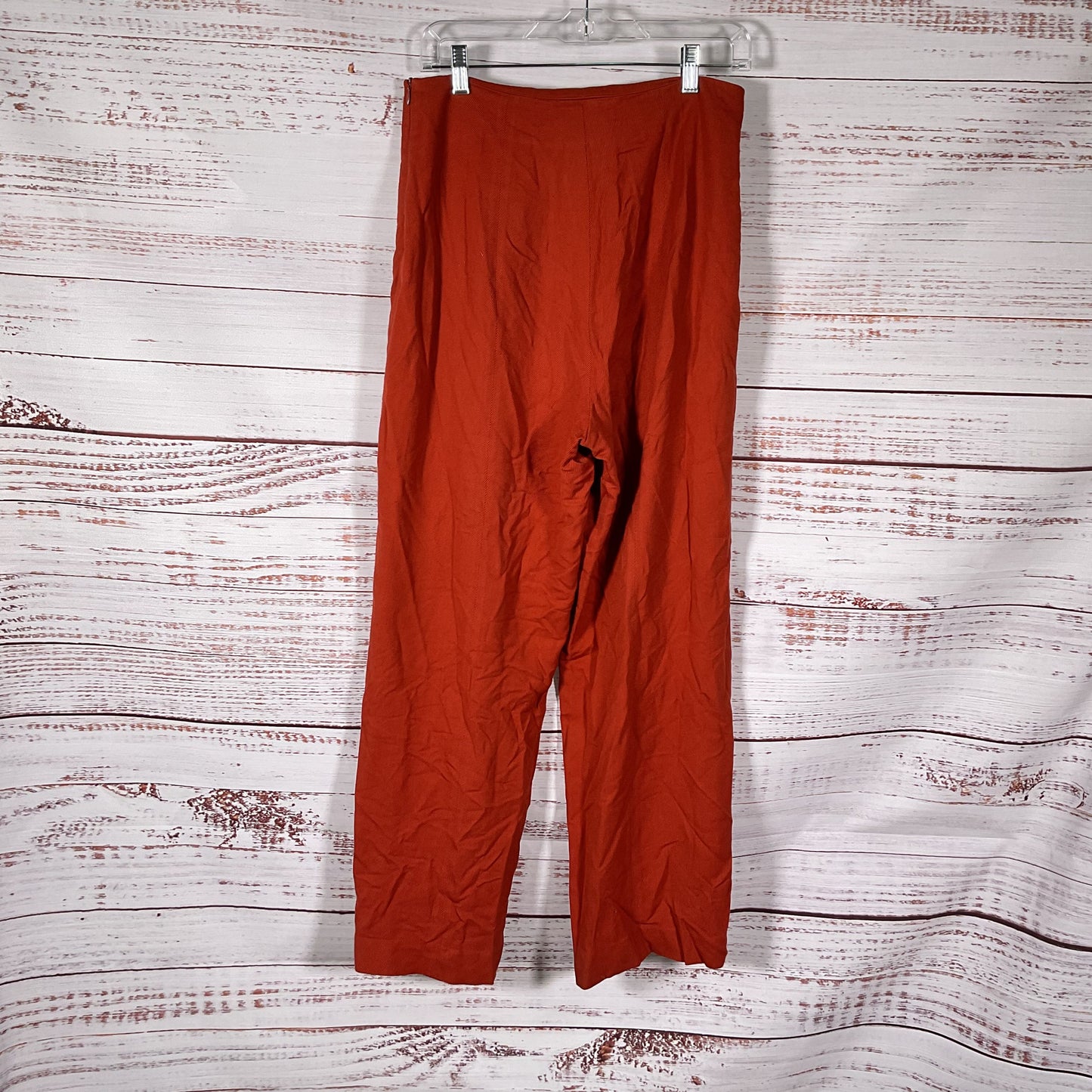 Loulou Studio Burnt Orange Twill Style High Rise Pants - Size M 30"x29"
