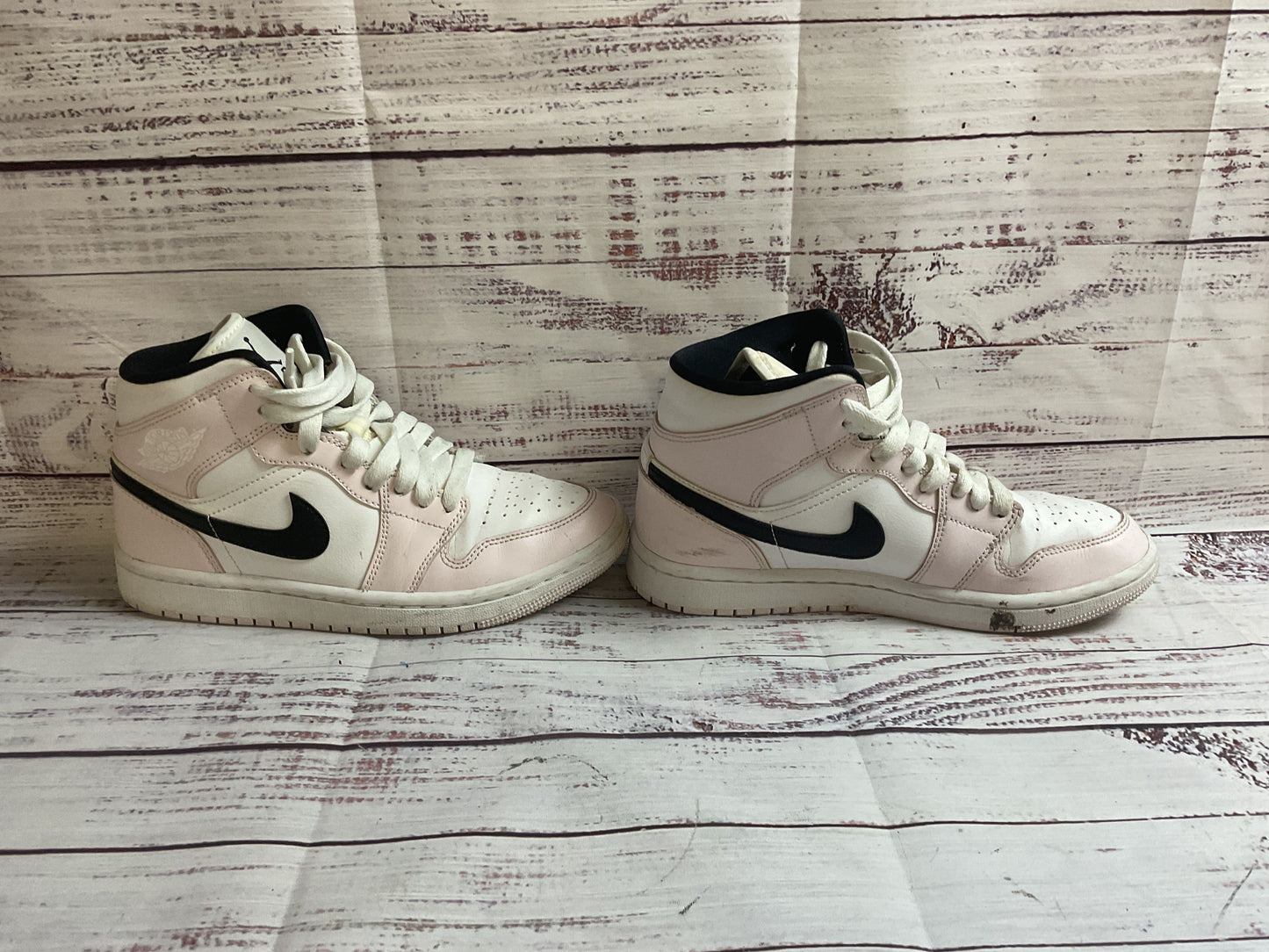 Nike Air Jordan 1 Mid Barely Rose Sneaker Athletic Shoe Women 6