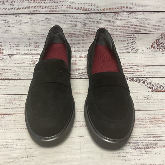 Munro Geena Black Suede Loafer Casual Shoe Women Size 7 (AAAA) New