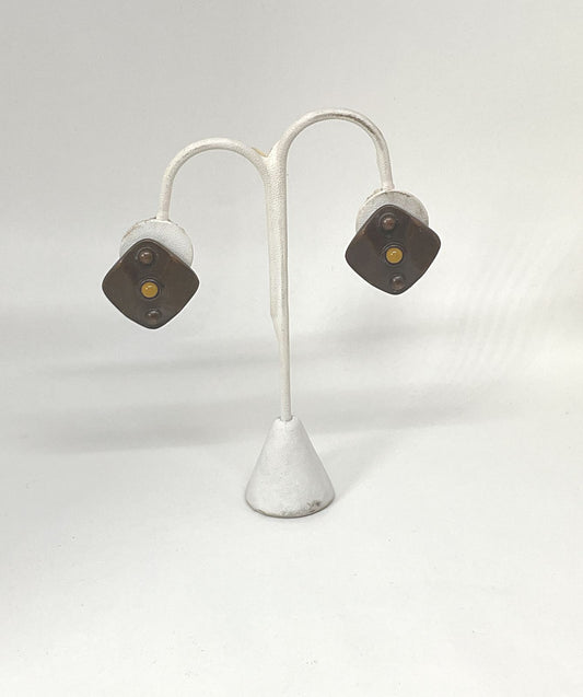 Ben Amun Metal Vintage Clip On Earrings
