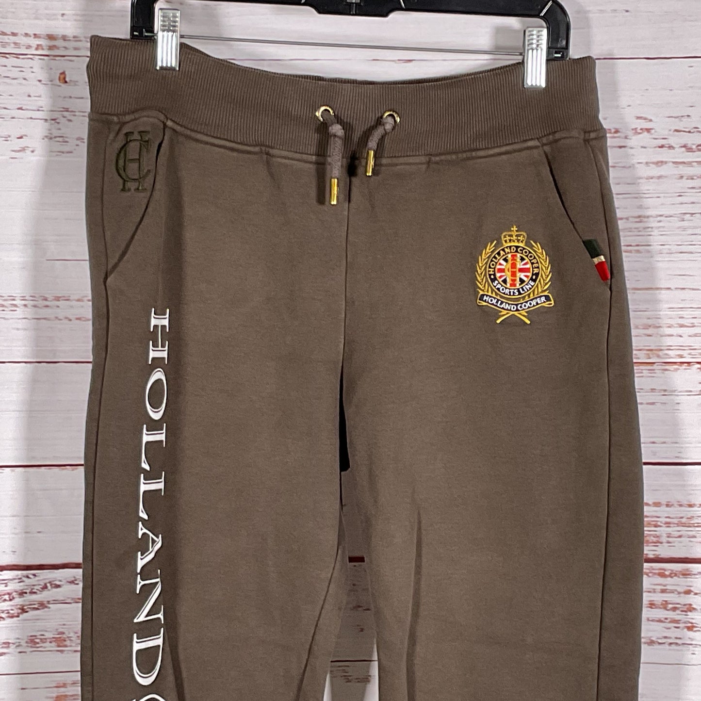 HOLLAND COOPER Women's Brown Team Jogger Sweatpants- SZ M