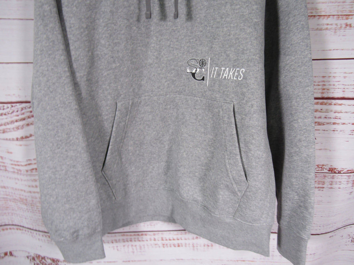 Nike Men's Heather Gray Pullover Hoodie Sweater Size M CJ1611-063