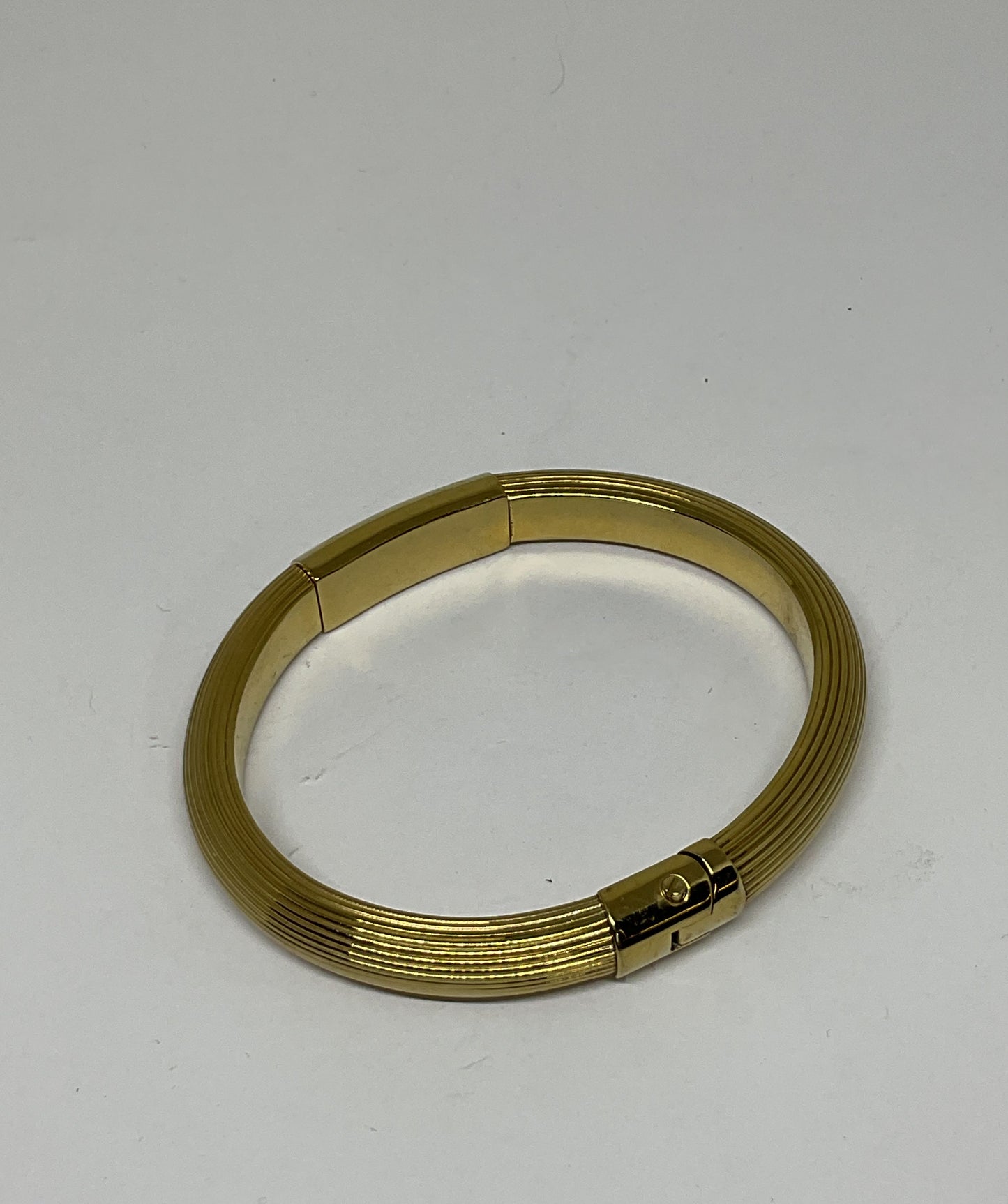 MICHAEL KORS Gold Tone Hinged Bangle Bracelet