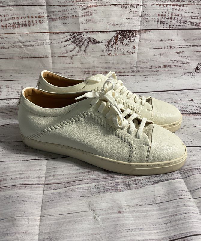 Giorgio Armani Women's Low Top Leather White Sneakers Size 6