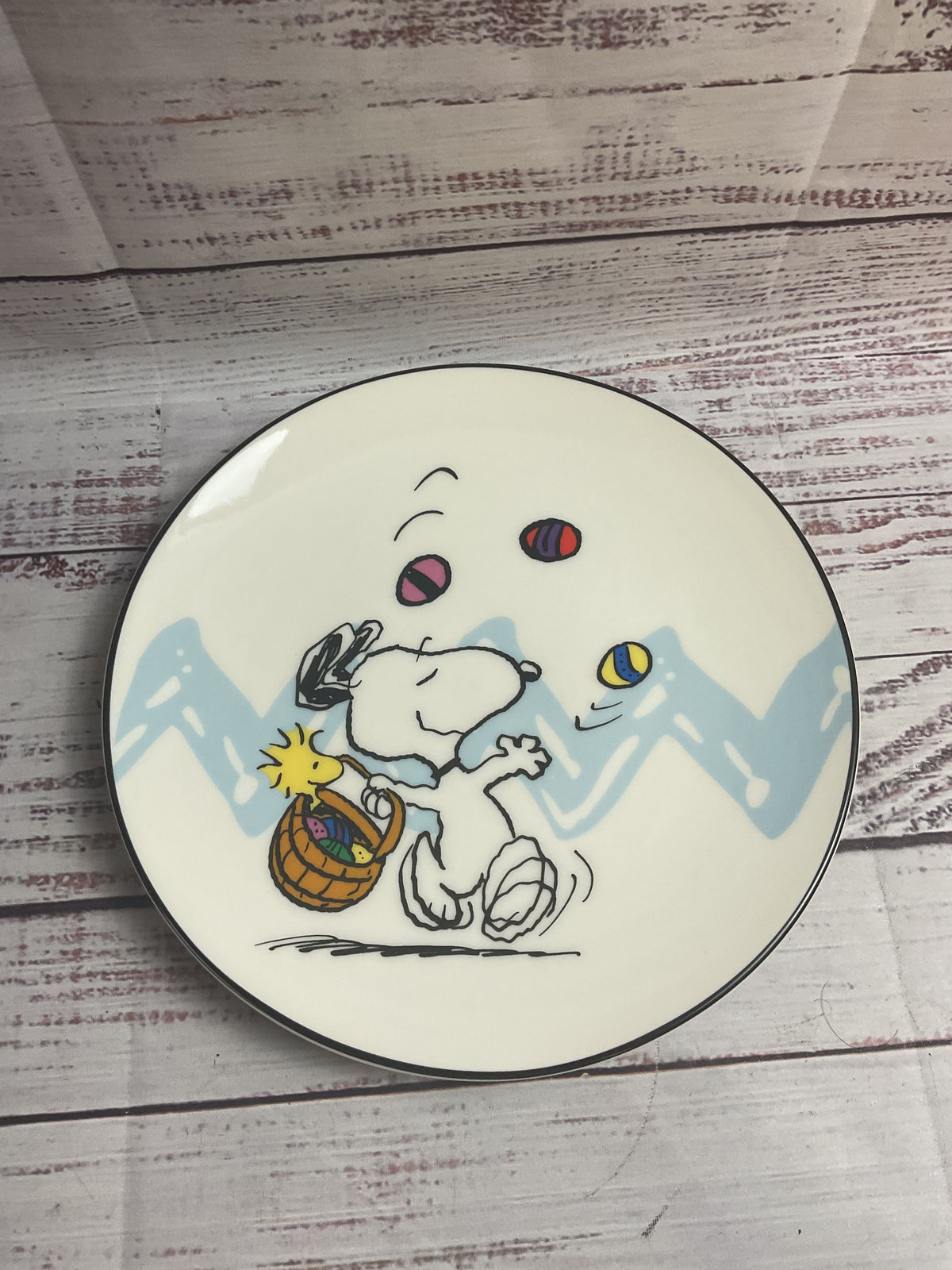 Lenox Snoopy Peanuts Easter Plates Box Set Of 4