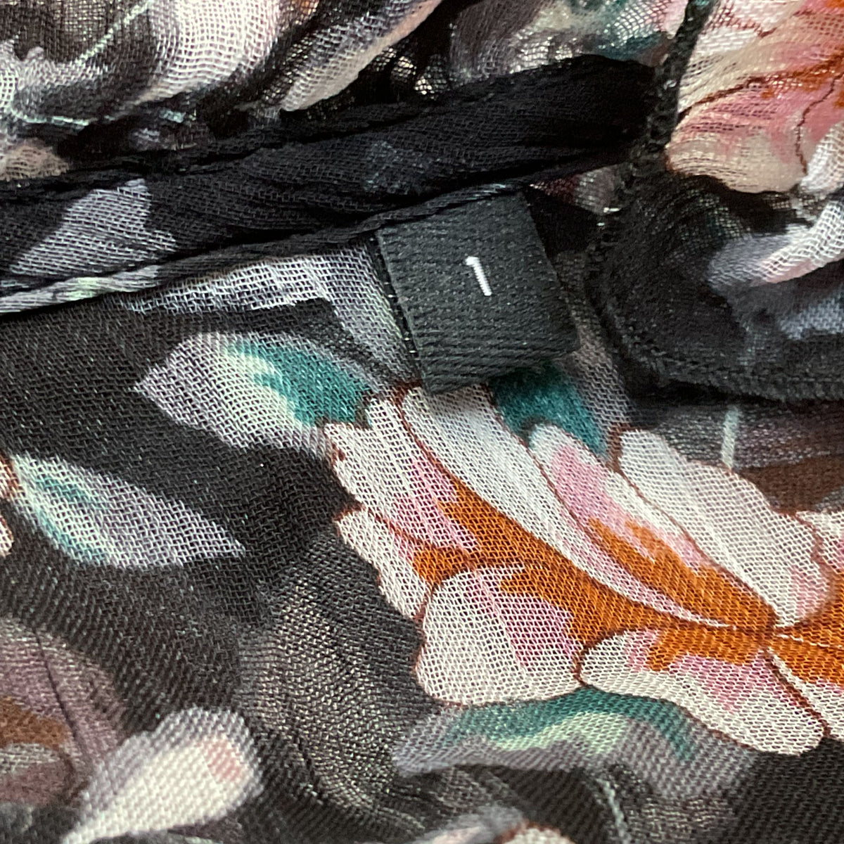 THE KOOPLES Women's Sheer Floral Flowy Dress- SZ 1/ S/M US
