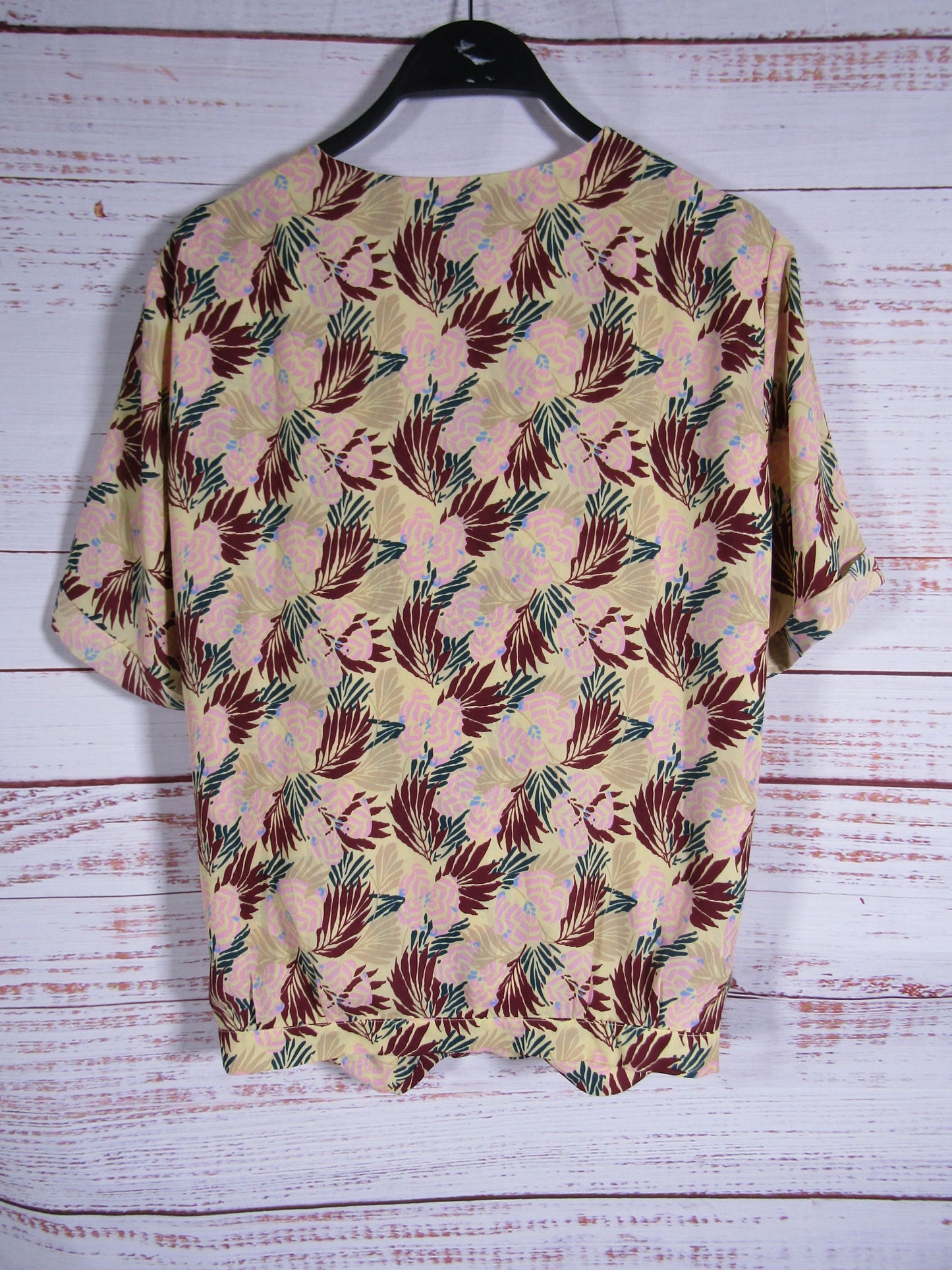 Scotch & Soda Women's Floral Print Open Front Blouse Size 4