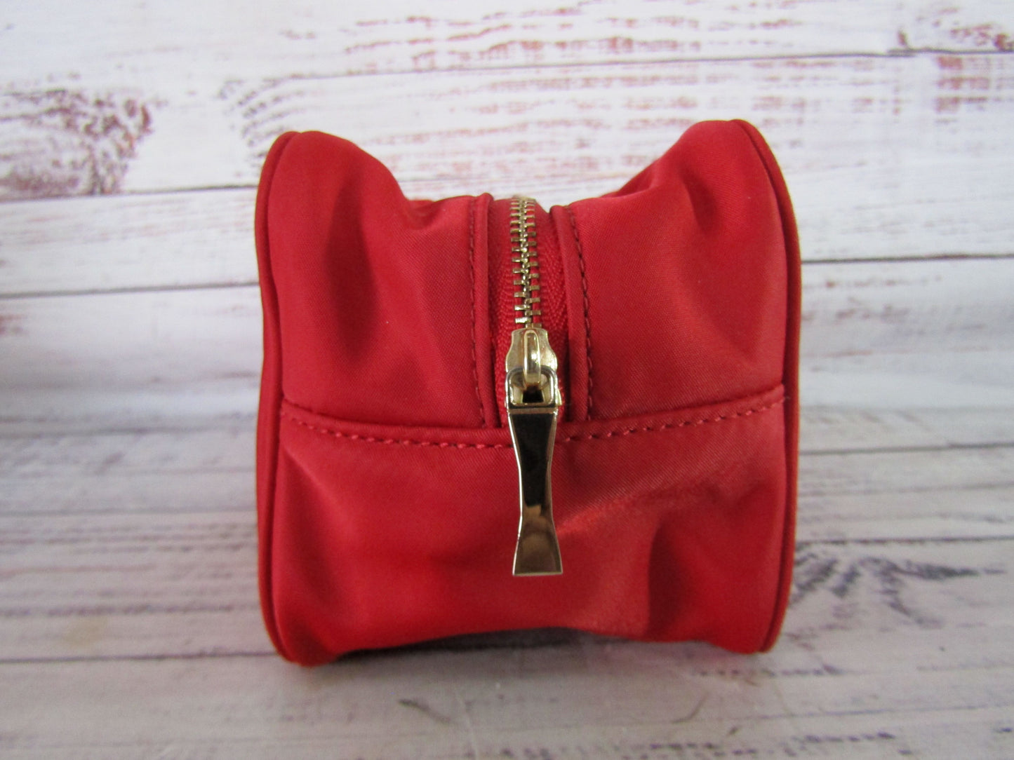Kate Spade Red Nylon Toiletry Cosmetics Bag