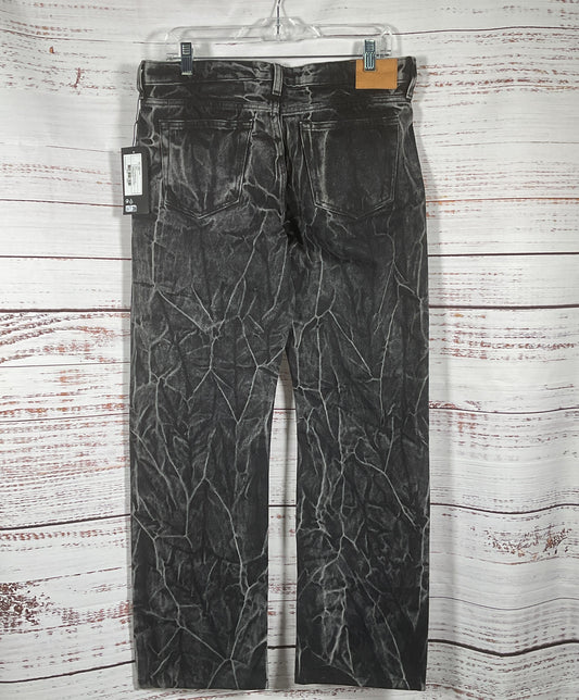 Weekday Arrow Low Straight Acid Jeans Black 29