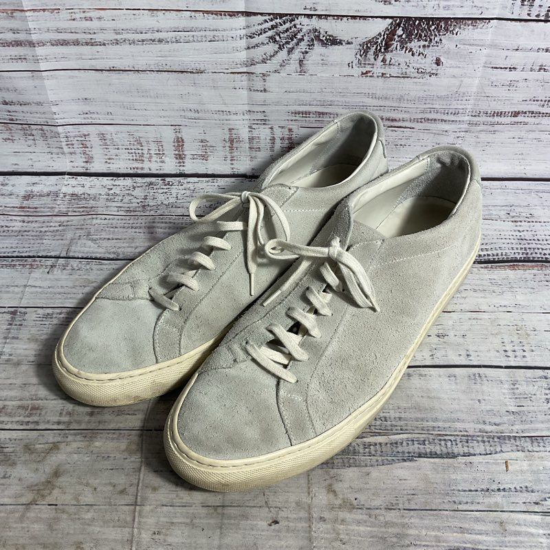 Common Projects Achilles Low Grey Suede Sneaker Casual Shoe Men 12.5