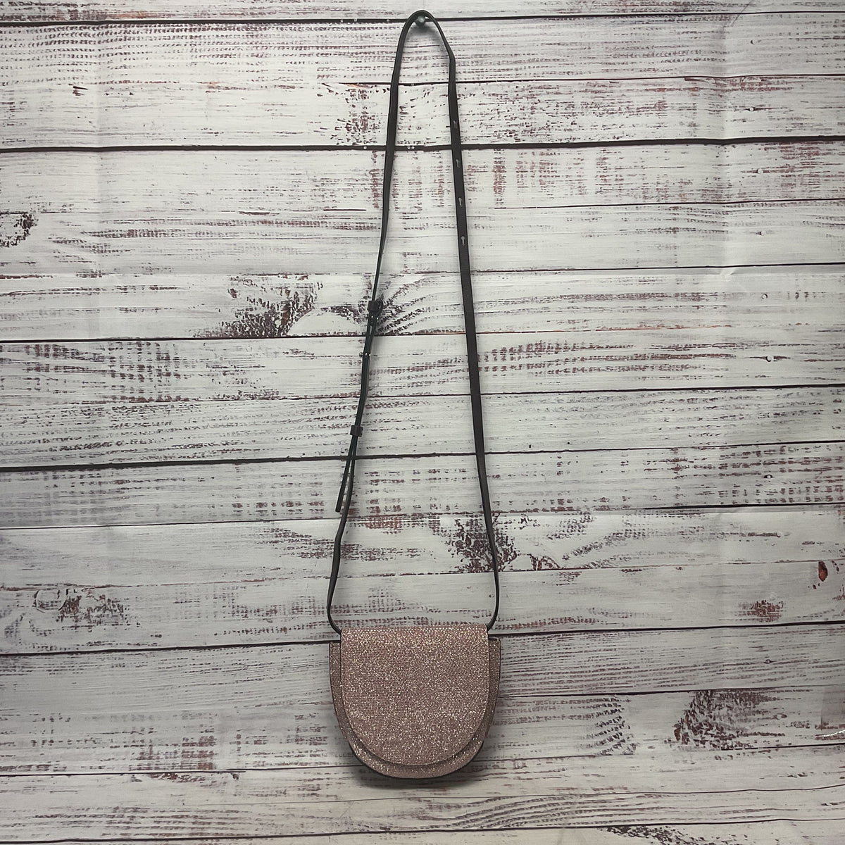 GANNI Pink Nano Banner Saddle Purse Bag 5"x5.5"x2"