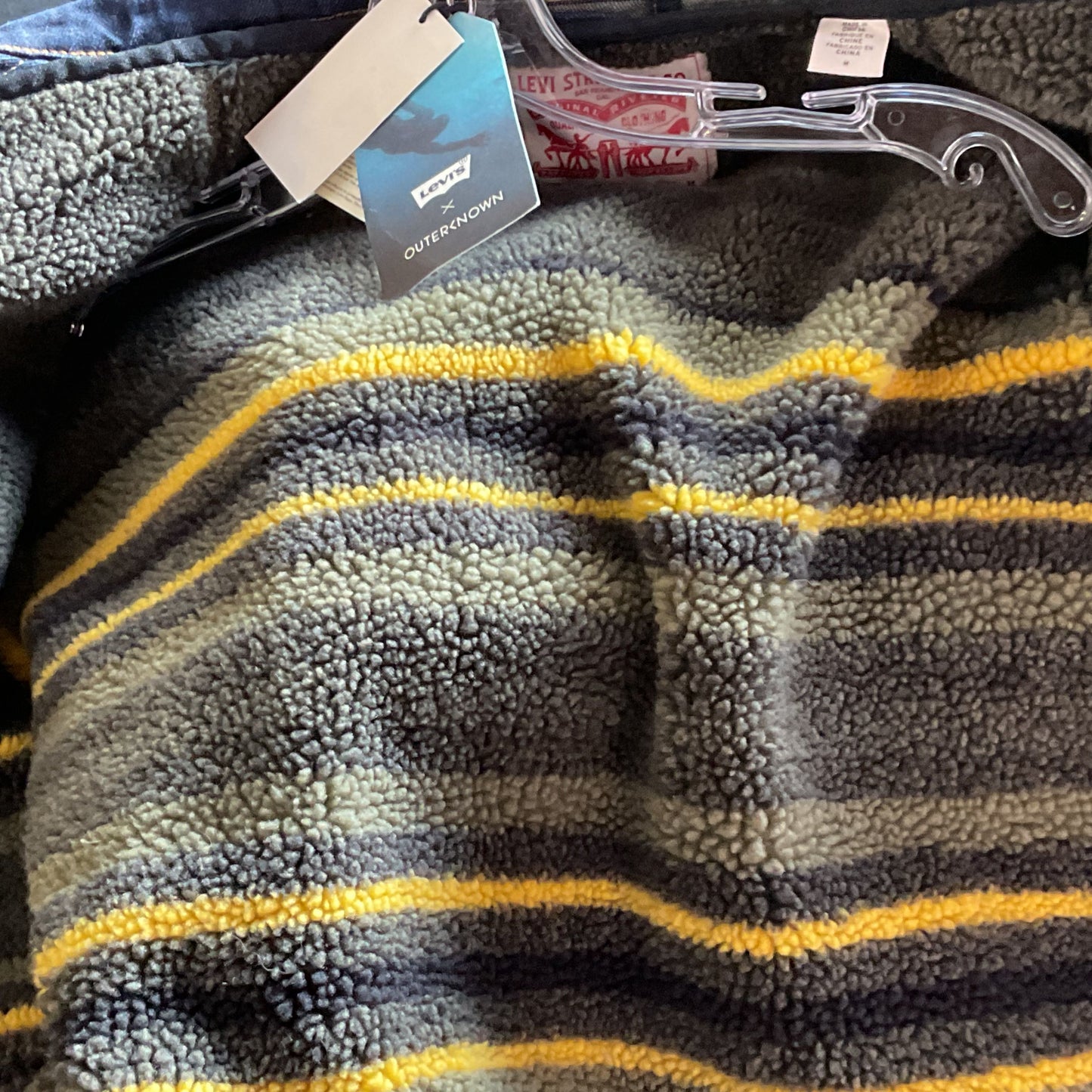 NWT LEVI'S X OUTERKNOWN Lined Sherpa Trucker Jacket- SZ M