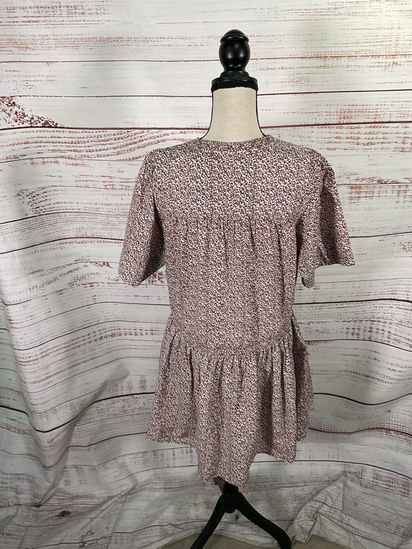 Apiece Apart Women's Short Sleeve Mini Dress Multicolor Size M