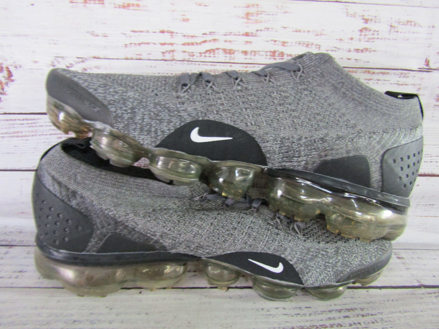 Nike Air Vapormax Flyknit 2 Wolf Grey Mens Gray Knit Sneakers Size 11 942842-002