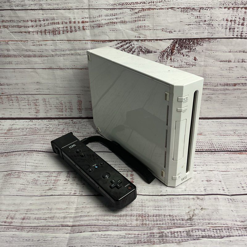 Nintendo Wii RVL-001 White Video Game Console w/ Black Controller *UNTESTED*