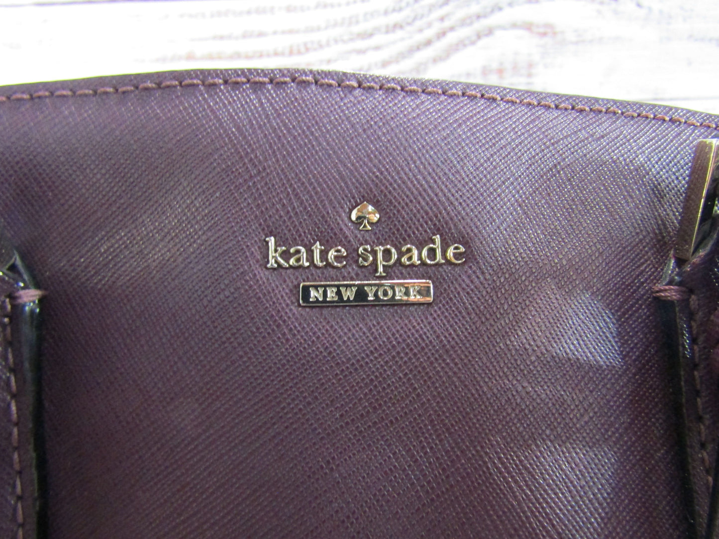 Kate Spade Cameron Street Lottie Women's Purple Saffiano Leather Satchel Bag