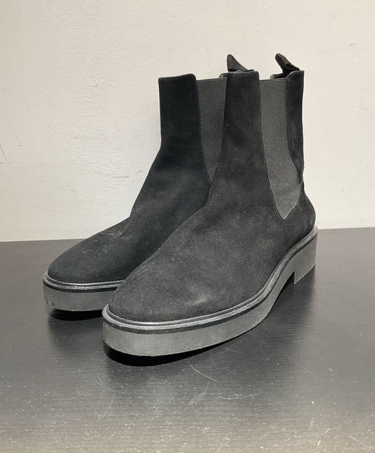 Stuart Weitzman Black Suede Chelsea Boot 8W